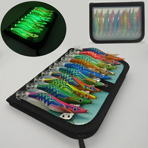 10pc luminous squid jig hook - squid,