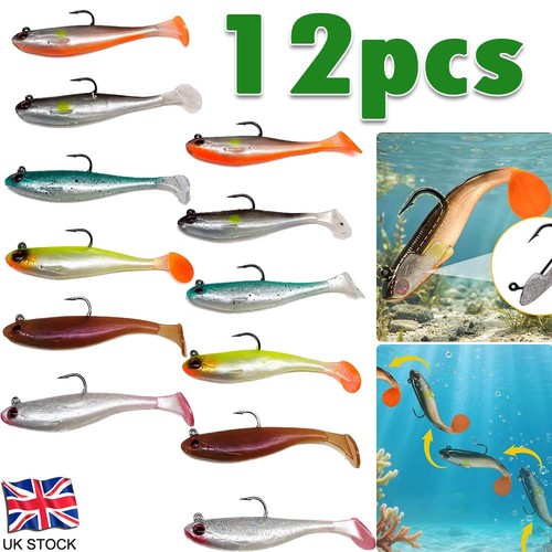 12pcs soft fishing lures - 12pcs,