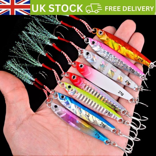 8pcs metal jig fishing - metal,