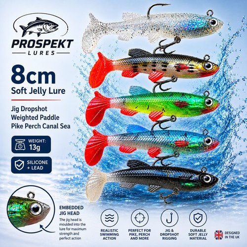 Pack soft jelly lure 8cm - soft,