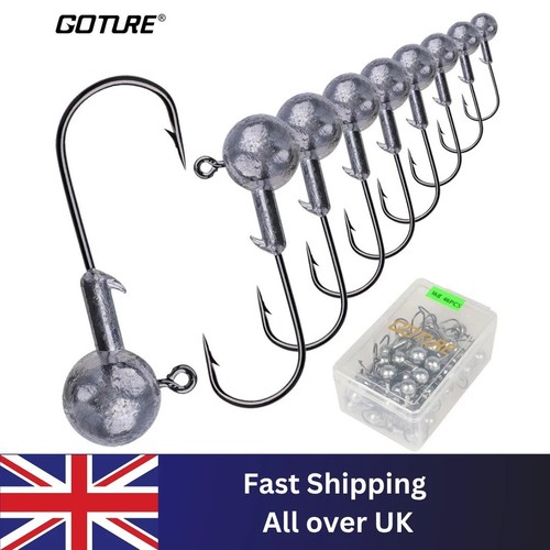50pcs jig head fishing hooks - jig,