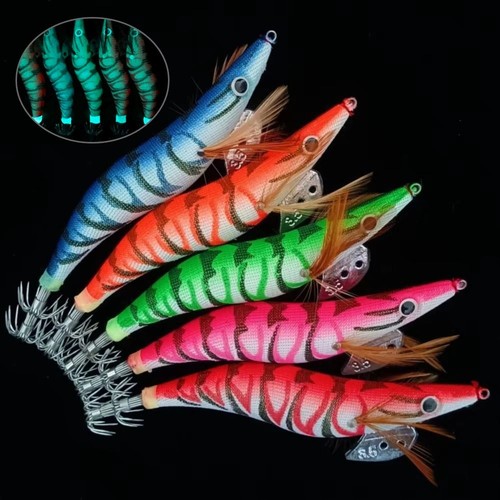 5pcs luminous shrimp - luminous,