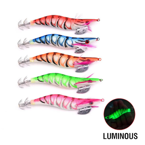 5pcs luminous squid - luminous,