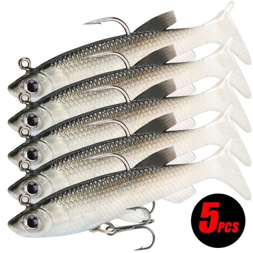 Soft fishing lure set - 5x,