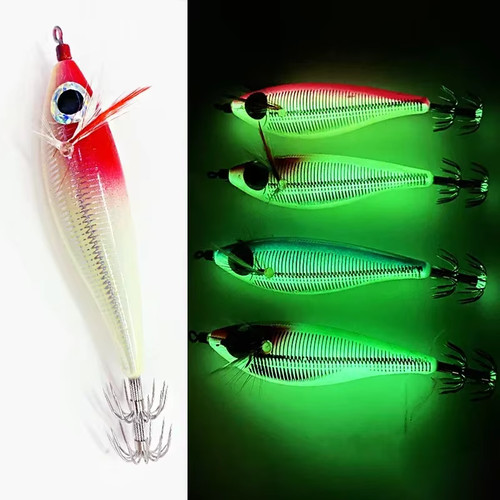 Luminous squid jig lure - squid,