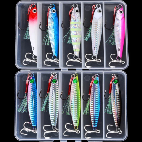 5pcs metal jig - 5pcs, fishing