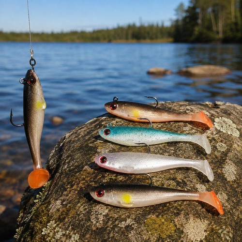 Pre rigged jig head - pre-rigged, soft