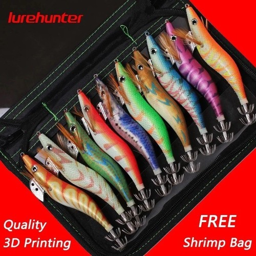 10pc luminous squid jig hook - luminous,
