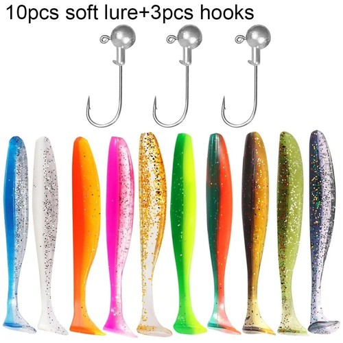 10pcs soft lure - soft,